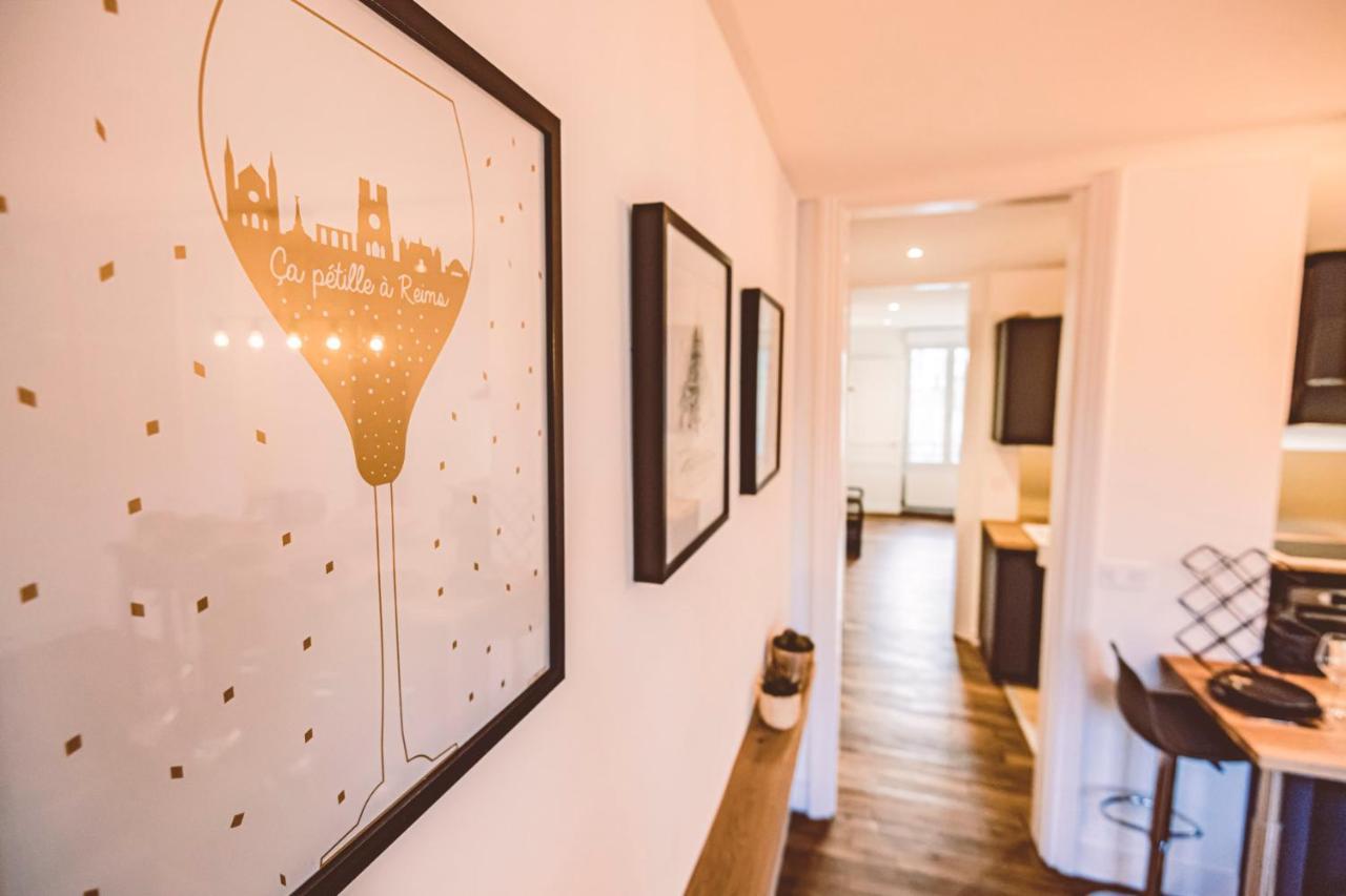 Charme De L'Ancien Pour Cet Appartement Entierement Renove Dans L'Hypercentre De Reims Eksteriør billede